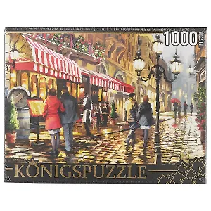 Пазл 1000 Konigspuzzle Ричард Макнейл Вечернее кафе (АЛК1000-8233) (685х485мм) (3+) (коробка) (Ko