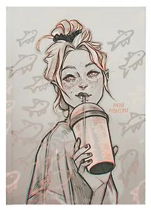 Книга для записей А5 80л кл. "Street story (Эксклюзив)" 7БЦламинация soft touch, печать по фольге, офсет