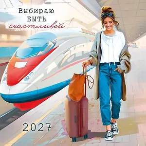 Календарь 2027г 290*290 "Выбираю быть счастливой" настенный, на скрепке