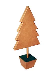 Фигурка из папье-маше Елка в кадке (NO106) (объемная малая) (30х16х5)