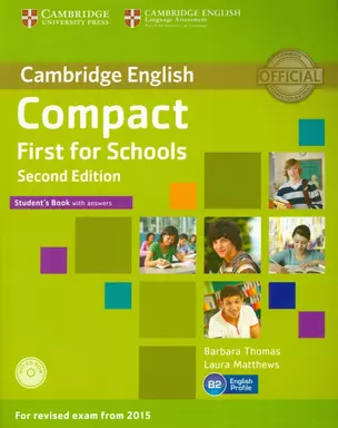 Compact First for Schools Students Book with Answers + CD-ROM — 3004468 — 1