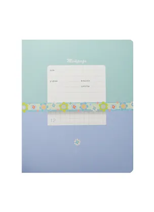 Тетрадь в крупную клетку Полиграфика, "Классика с орнаментом", 12 листов, в ассортименте 236970