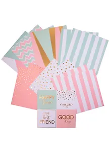 Набор бумаги для скрапбукинга с фольгированием «Мятный коктейль», 12 л. 15,5×15,5, 2741990