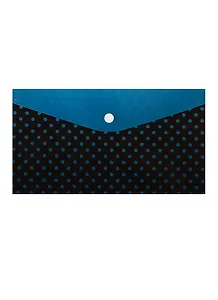 Папка-конверт Travel на кнопке "Горошек", пластик, Феникс