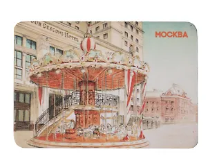 Магнит картон карандаш Карусель Манежная площадь (Москва) (МК/201/020) 3127143