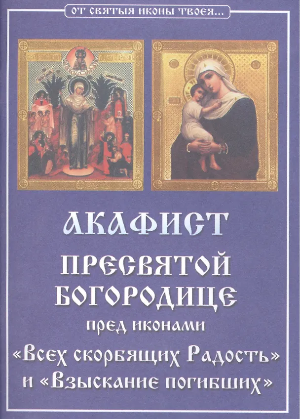 Книга Акафист Пресвятой Богородице пред иконами "Всех скорбящих Радость" и "Взыскание погибших" () — 1