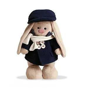 Мягкая игрушка Зайка Ми в синем бушлате и кепке (31 см) (StM-006)