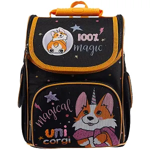 Ранец  "Волшебник Корги" 1отд 32*26*13см, 3 кармана.