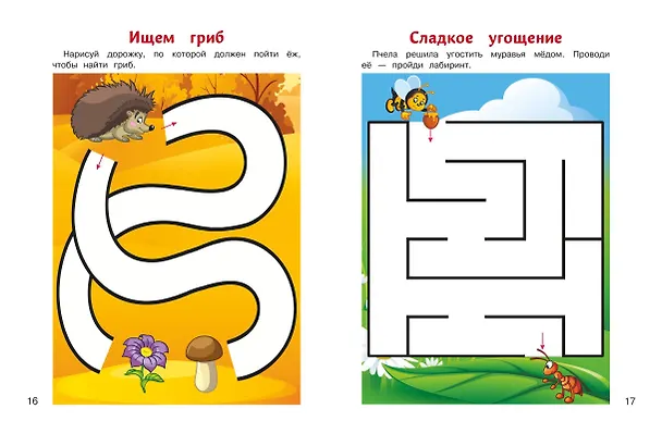 Книга Учимся проходить лабиринты: для детей от 3-х лет (Юлия Сафина, Елена Родионова) — 6