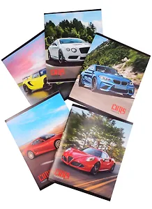 Тетрадь в клетку Unnika, "Покорители дорог (авто)", 48 листов, в ассортименте