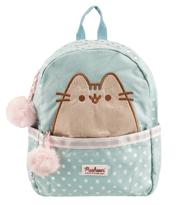Рюкзак «Pusheen» для девочки, для ноутбука, 38,5 см, синий, полиэстер, Academy Style 3037606 — 1
