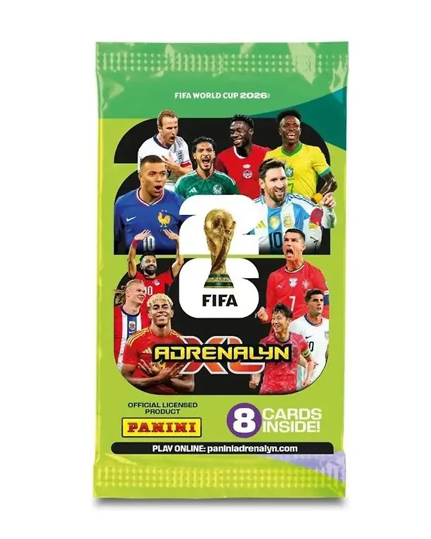 Набор коллекционных наклеек и карточек "Чемпионат мира FIFA World Cup 2026", PANINI WORLD CUP 2026 TCG (набор из 3 пакетиков карточек + 1 карточка Limited Edition), 25 штук в наборе 3161829 — 2