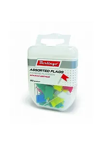 Булавки 50шт флажки цветные, пл/уп., Berlingo