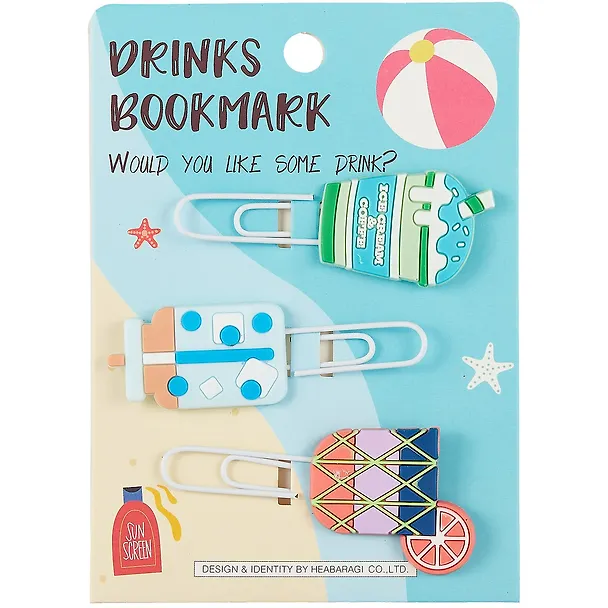 Набор Скрепки-закладки Summer Drinks (3 шт) (12-24730B-20210501) 2852157 — 3