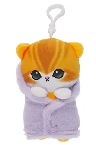 Брелок Котик в полотенце (текстиль) (13см) (12-1644-202405-T8)