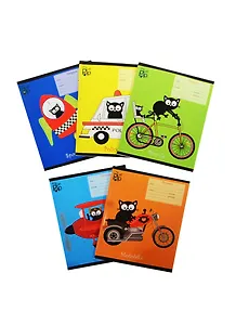 Тетрадь в линейку Unnika, My сat Pip, 24 листа, в ассортименте