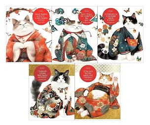 Тетрадь 48л кл. "Мудрые котики" скоба, скругл.углы, ассорти 3058757