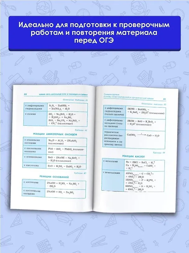 Книга ОГЭ. Химия. Весь школьный курс в таблицах и схемах для подготовки к основному государственному экзамену (Елена Савинкина) — 5