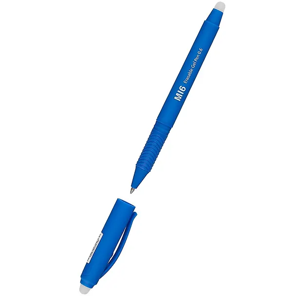Гелевая ручка пиши-стирай синяя 0,6 мм, MI 6 Erasable, Hatber 253898 — 2