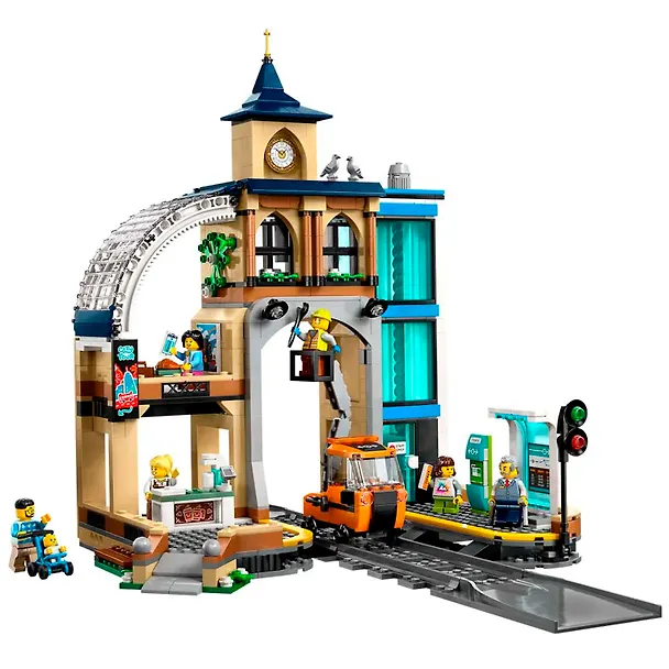 60469 Конструктор детский LEGO City Центральный железнодорожный вокзал, 752 деталей, возраст 7+ 3169384 — 4