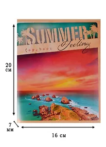 Тетрадь в клетку Unnika, "Летние пейзажи", 80 листов, в ассортименте