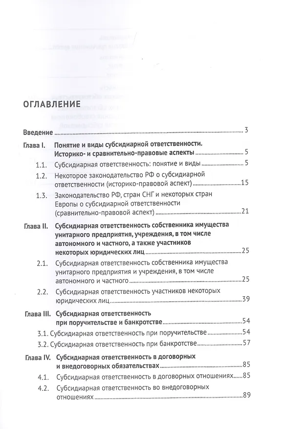 Книга Субсидиарная ответственность по гражданскому и семейному законодательству РФ. Монография () — 2