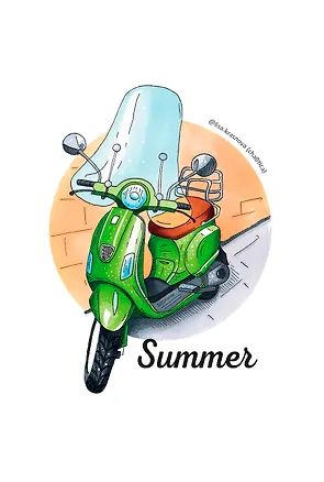 Блокнот Summer. Скетчи Лизы Красновой 344684