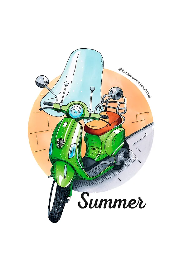 Блокнот Summer. Скетчи Лизы Красновой 344684 — 1