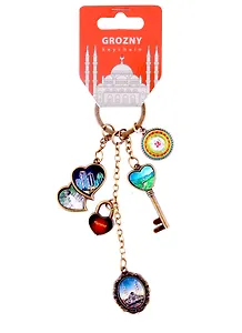 Брелок гроздь Чечня вст.фольга цв.бронза