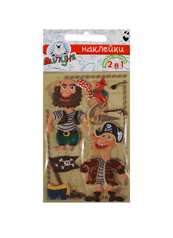 Двойная зефирная наклейка Пираты (DMS001) 2362767 — 1
