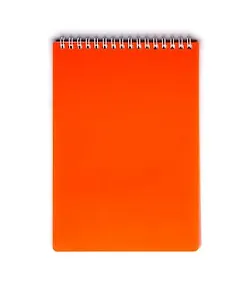 Блокнот А5 80л кл. "LINE NEON" оранжевый, пласт.обл, спираль