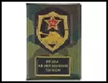 Обложка для автодокументов объём "Права на управление танком" 13,5*9,5см пластик 492422 — 2322737 — 1