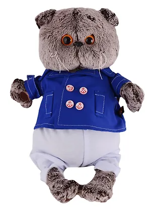 Мягкая игрушка Басик в синем кителе (25 см) (Ks25-071) 2660623