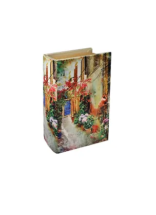 Шкатулка-книга дерево с шелком Оранжерея (17*11*5 см) (444070) 2362862