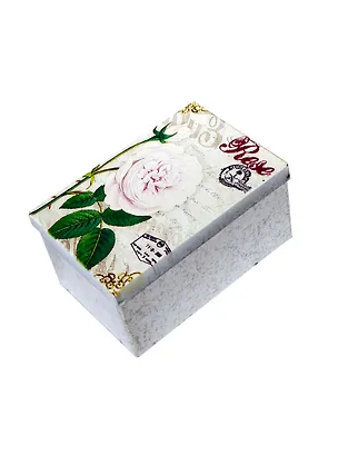 Шкатулка металлическая Чайная роза (12х8х6) (742998) 2403470