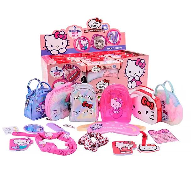 Сумочка-брелок с сюрпризом Hello Kitty, в ассортитменте (HK002) 3133865 — 1
