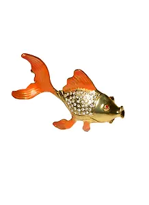 Шкатулка для ювелирных украшений Золотая рыбка (11см) (36121)