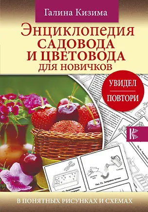 Книга Энциклопедия садовода и цветовода для новичков в понятных рисунках и схемах. Увидел - повтори (Галина Кизима)