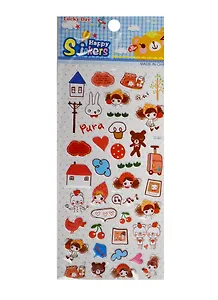 Наклейки мягкие Девочка и животные (11-02415-CC-001)