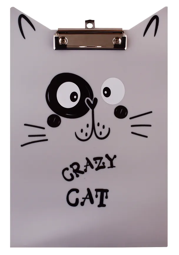 Планшет «Crazy cat», А4, пластик, фигурный 250153 — 1
