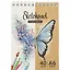 Скетчбук А6 40л 48л "Бабочка" белый офсет, крафт. бумага 80г/м2, карт.обл., гребень — 2892343 — 1