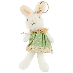 Брелок Зайка в платье(текстиль)(15см)