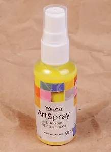 Спрей-краска акриловая ArtSpray Желтый лимон перламутровый (50 мл) (SR11.50)