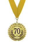 Медаль подарочная С юбилеем 70 лет (med02-101) 2307064