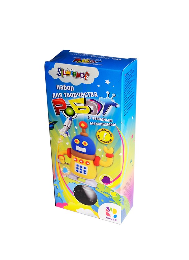 Набор для творч. HOBBY Робот (899119) (330-2049) (с заводн. механизмом) (коробка) (ИТИ) 2397090 — 1