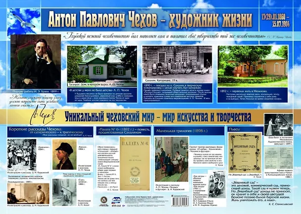 Книга Учебный плакат "Антон Павлович Чехов - художник жизни" (А. Висков) — 1