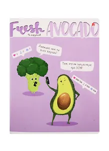 Тетрадь в клетку Альт, "Авокадо", 96 листов, в ассортименте