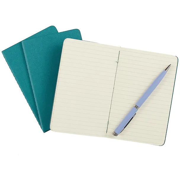Записная книжка «Cahier Journal Pocket» А6, 32 листа в линейку, голубая, 3 штуки, Moleskine 252054 — 4