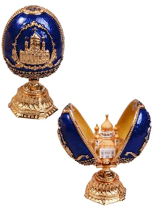 Яйцо пасхальное ХХС (цв.синий) (9 см) (JD1301-3+SF2108) 2596772