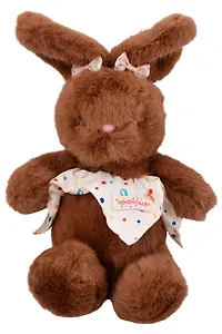 Мягкая игрушка Зайчик с бантиками (коричневый) (30см) (12-20251028-87L)